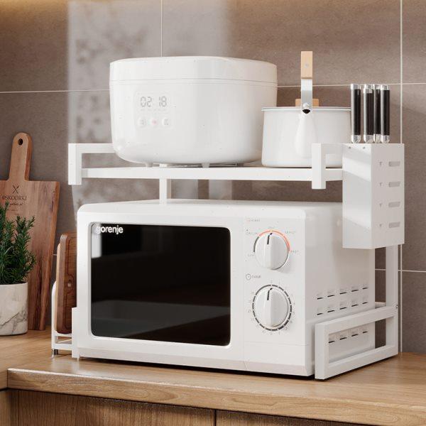 可伸缩厨房置物架微波炉架多功能家用双层小家电烤箱电饭锅收纳架,厨房/烹饪用具,微波炉置物架,淘宝优惠券,粉丝福利购,淘宝优惠卷