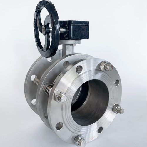 厂家 SD341X-10P 伸缩蝶阀不锈钢涡轮法兰蝶阀环保化工手动