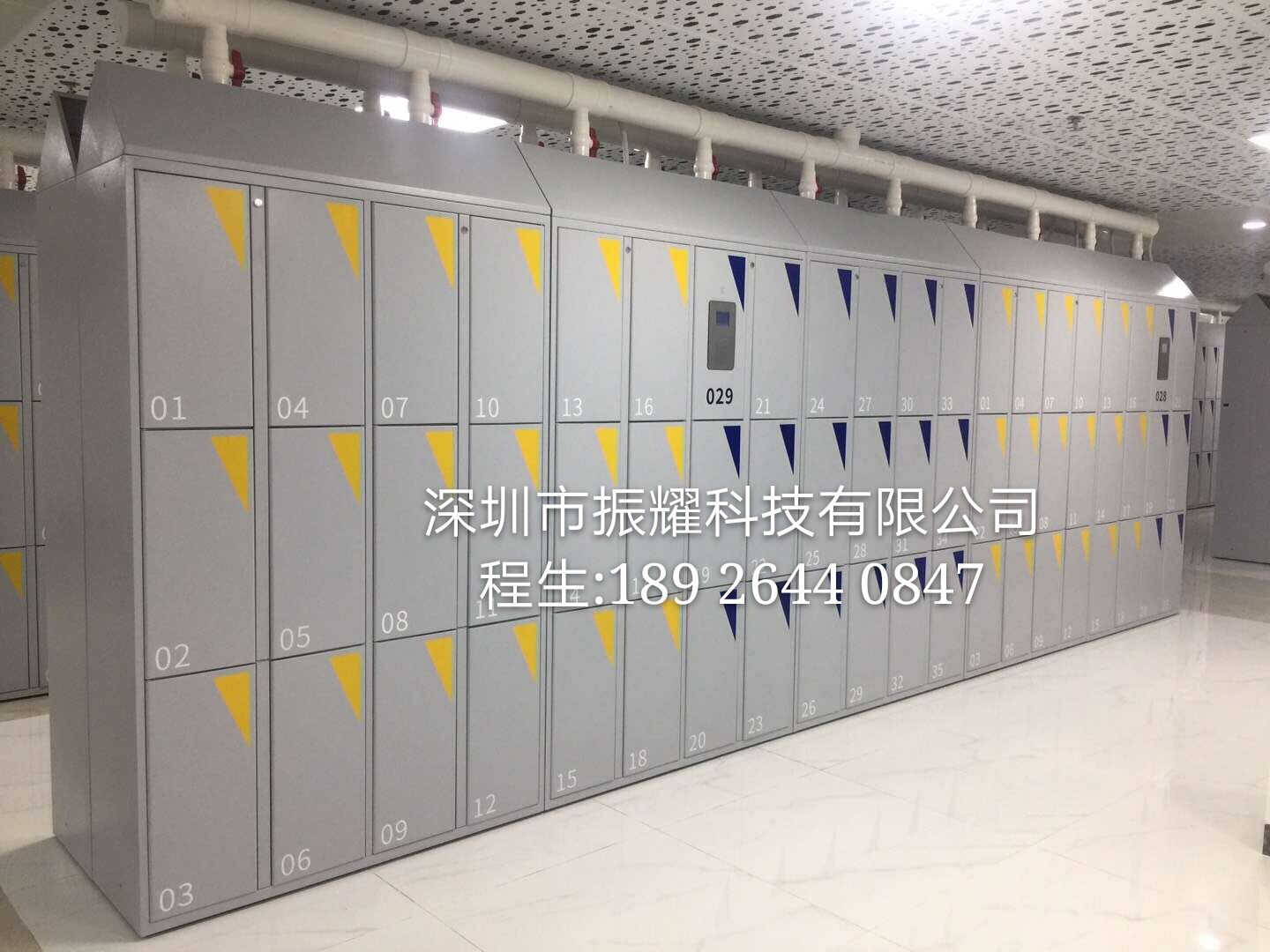 振耀游乐场智能寄存柜刷手环开箱电子寄存柜员工存包柜员工储物柜