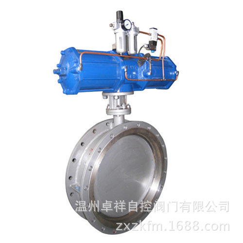 气动对夹蝶阀 D673H  气动通风蝶阀 D641W