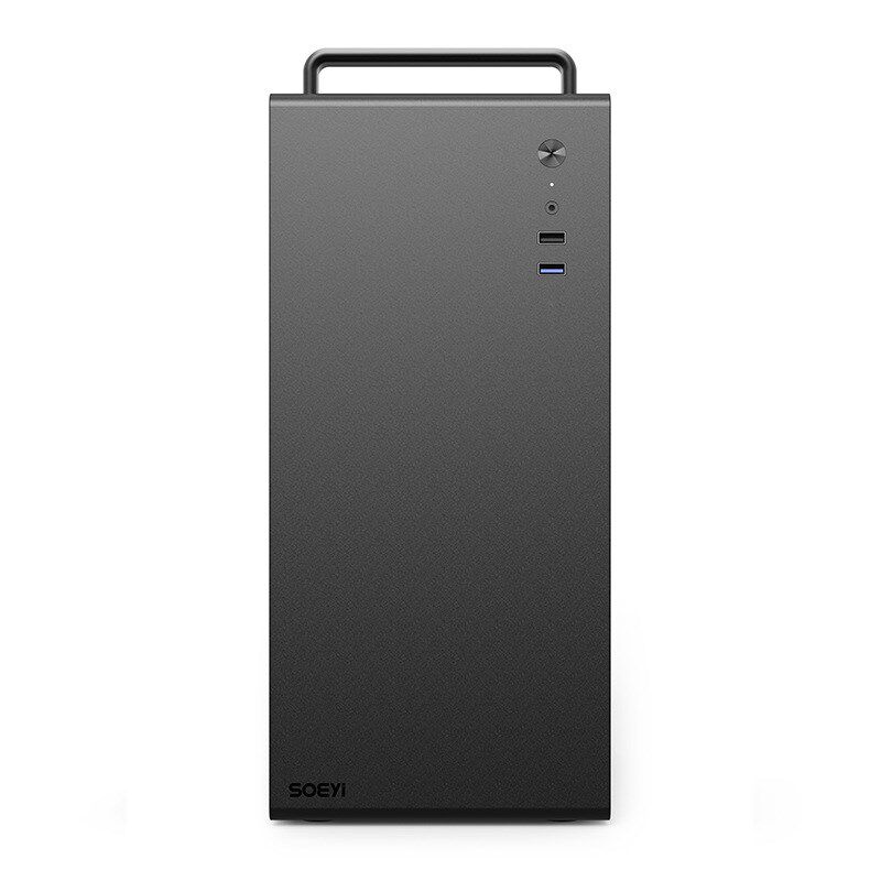 硕一电脑机箱台式机迷你小主机箱V200手提matx主板diy机箱外壳