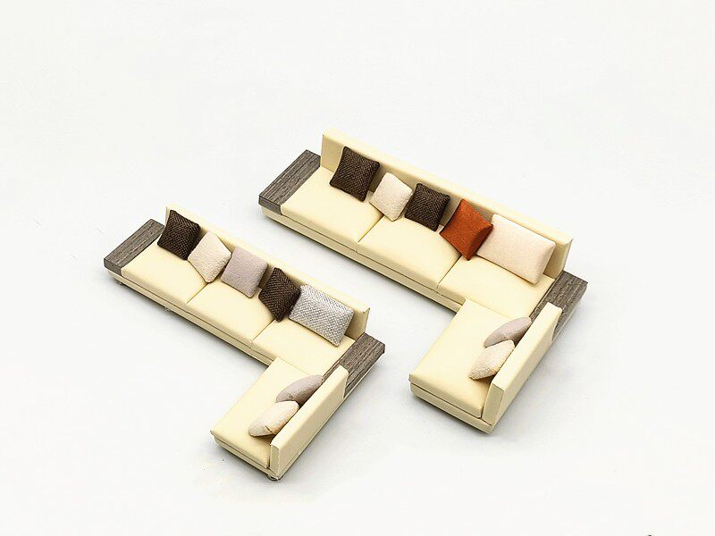 深博展工艺新品沙盘建筑模型材料DIY室内场景装饰摆件迷你沙发S15