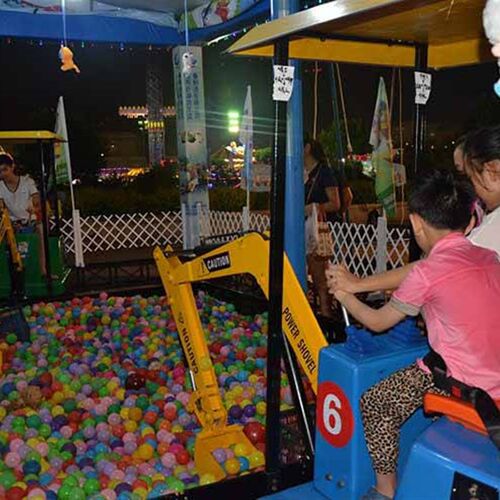 儿童挖掘机可坐可骑大号电动玩具车挖土机 钩机男孩工程车