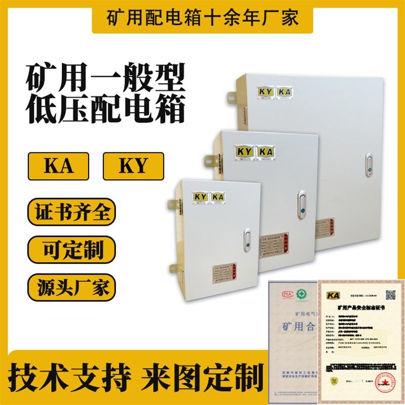 矿用一般a型低压配电箱KAKY带矿安标志冷轧钢板/不锈钢成套柜体
