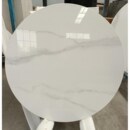 岩板定制圆形餐桌定制简约现代转盘圆桌茶几大理石台面定做桌面板