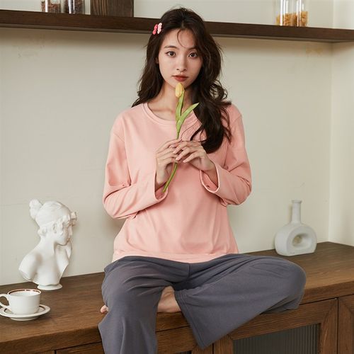 带胸垫暖b绒家居服宽松磨毛套装B23B31/C03-13