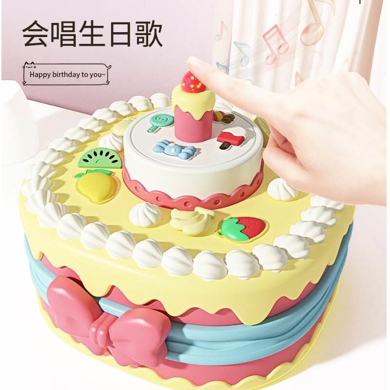 儿童过皮家彩泥蛋糕玩具三层层汉堡机16588008橡泥模家具粘土超轻