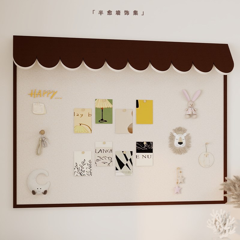 定制照片墙立体屋檐装饰墙贴美式挂画客厅卧室玄关背景墙改造墙贴图片