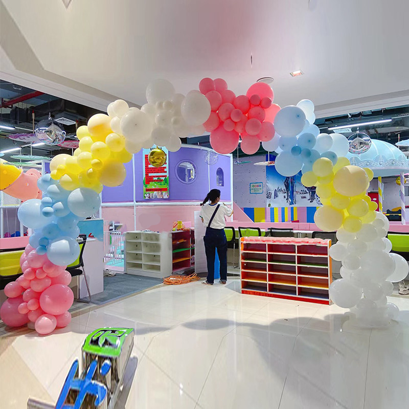 毕业季幼儿园气球布置拱门套餐学校活动氛围卡通汽球装饰立柱桌飘