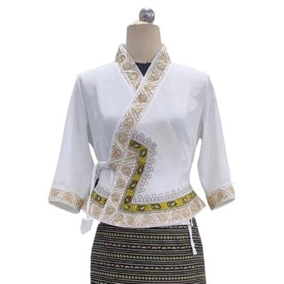 云南旅游穿搭西双版纳傣族服装女泼水节影楼茶楼服精选民族服装