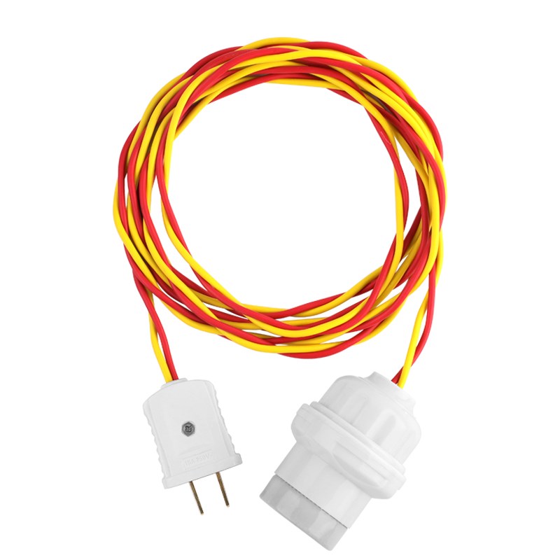 大功率耐高温动物取暖灯座灯泡开关带线灯头e27螺口保温灯头带线