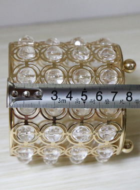 风少女化妆刷收纳笔筒电镀铁艺办公室桌面梳妆台多功能收纳桶