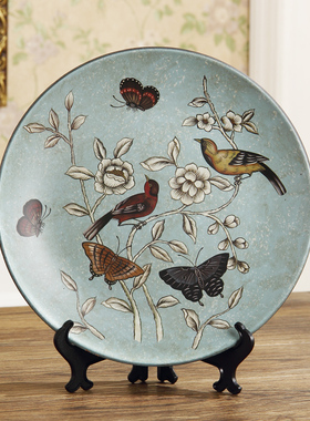 家居饰品欧式客厅创意摆件酒柜装饰品摆设美式装饰陶瓷软装电视柜