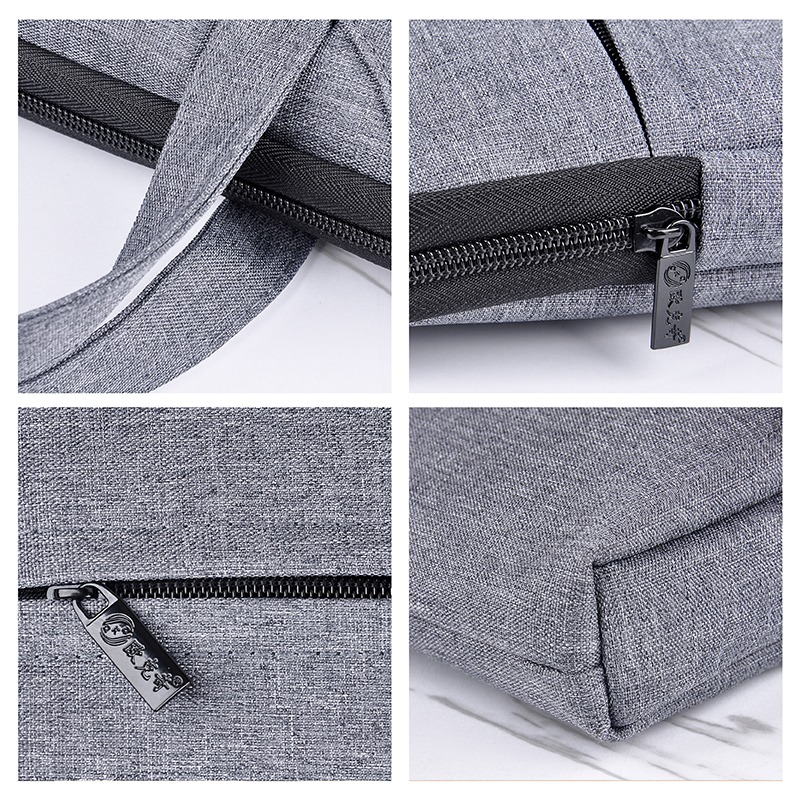 牛津布手提文件袋大容量商务会议公文包定制防水帆布文件袋电脑包