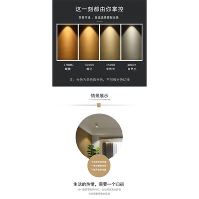 西顿照明明装射灯无主灯设计洗墙灯双头单头方形格栅射灯CES812C