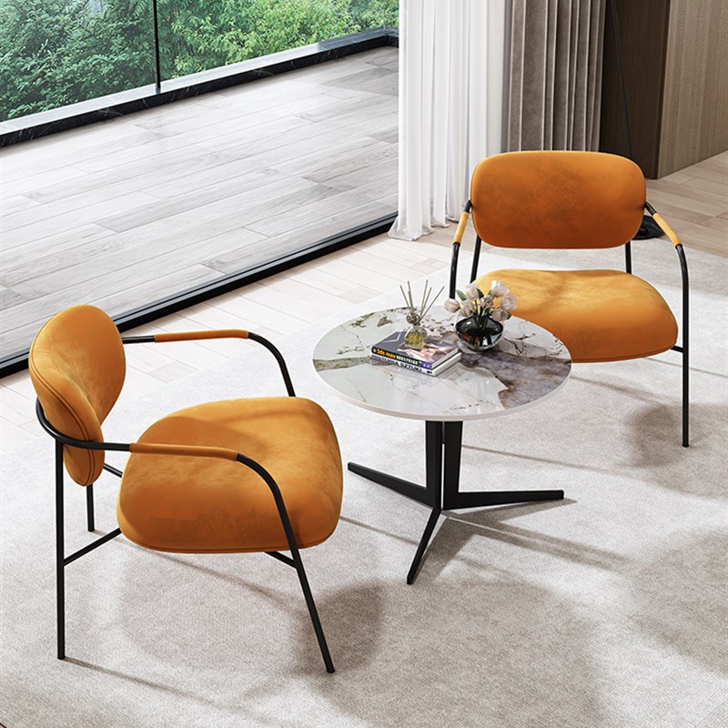 简约家用阳台桌椅酒店休息区会客洽谈沙发商务接待休闲实心茶几