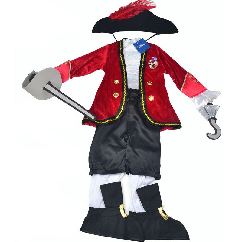 万圣节cos男童铁钩船长儿童海盗服动漫男童服装7件套刀帽子红色