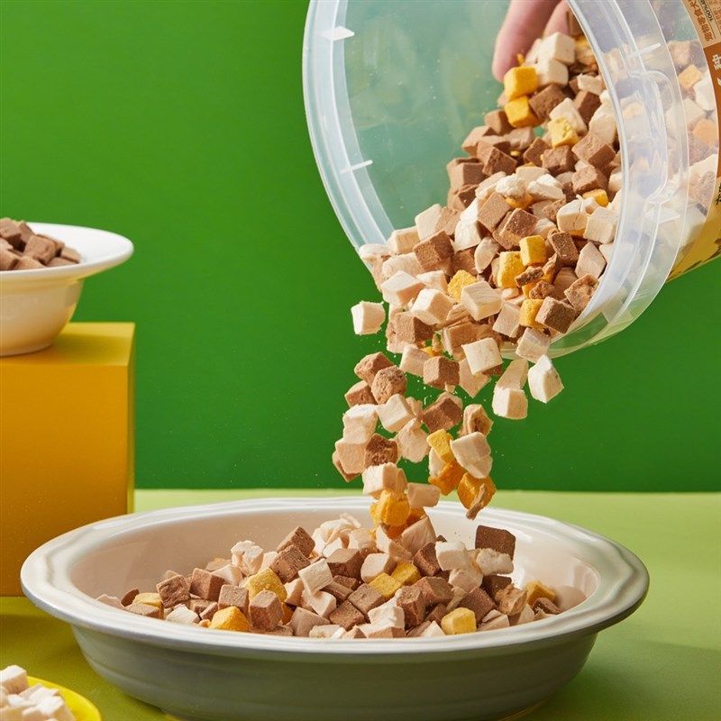 盒马宠物零食犬狗猫通用六拼冻干桶500g鸡鱼肉蛋奶零添加淀粉包邮,宠物/宠物食品及用品,狗冻干零食,淘宝优惠券,粉丝福利购,淘宝优惠卷