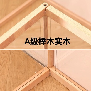 宠物围栏家用笼子室内自由组合拼接透明狗狗隔离木质放风阳台栅栏