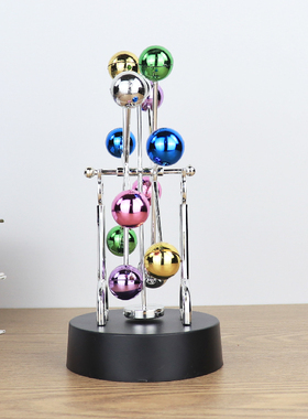 混沌摆件永动机仪牛顿摆球撞球摇摆器小工艺品办公桌面家居装饰品
