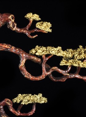 铜迎客松摆件家居客厅书房玄关装饰工艺品公司新店铺乔迁开业礼品