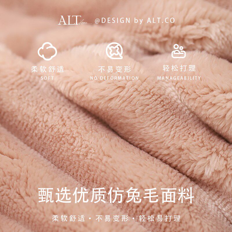 高端沙发抱枕套不含芯客厅靠垫卧室床上粉色法式轻奢高级感靠枕头