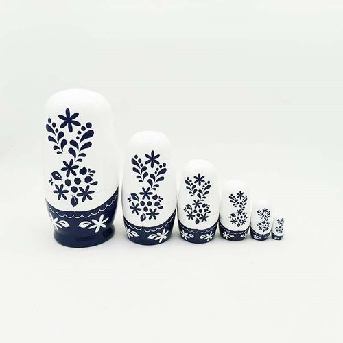 六层女孩俄罗斯套娃儿童木制玩具工艺礼品生日圣诞礼物木质摆件