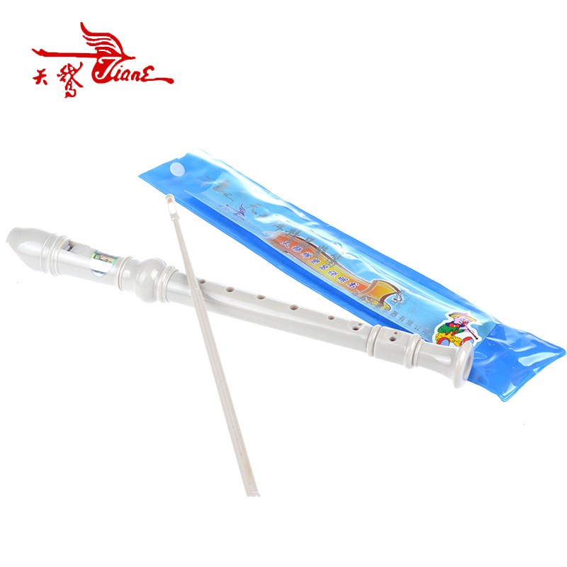 天鹅竖笛乐器儿童德式八孔六孔高音直笛初学小学生专业6孔8孔笛子