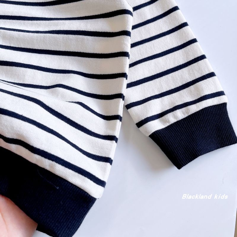 90-160码春秋出口单韩国童装 男女童中大童毛圈棉条纹卫衣打底衫