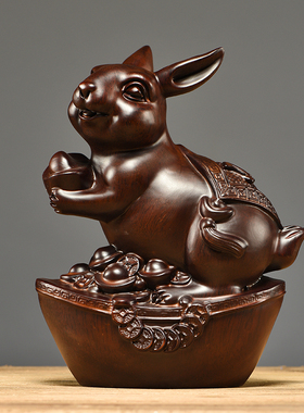 黑檀木雕十二生肖一套鼠牛虎兔龙蛇马羊猴鸡狗猪实木动物装饰摆件