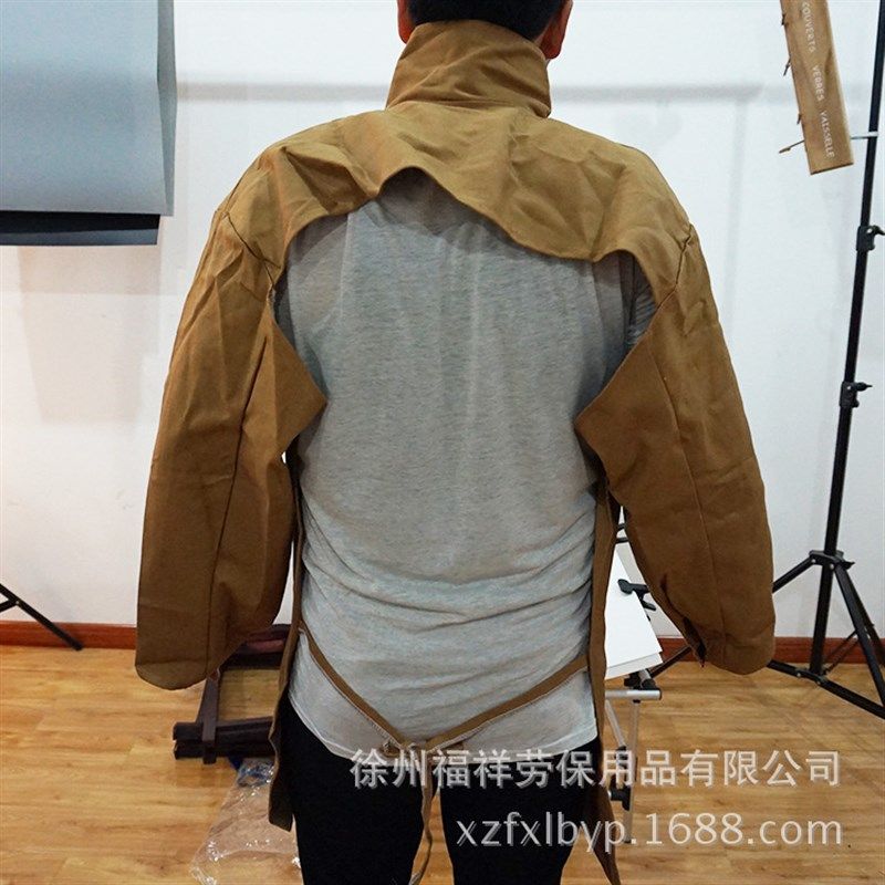 电焊反穿衣棉加厚防火星电焊帆布倒褂焊接服罩衣倒褂耐磨,男装,工装制服,淘宝优惠券,粉丝福利购,淘宝优惠卷