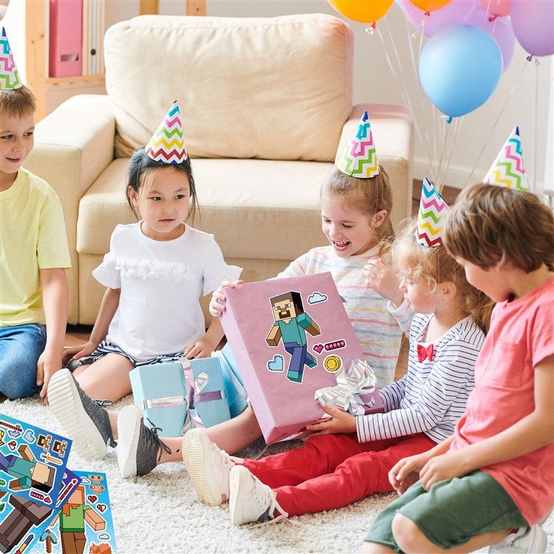 我的世界儿童贴纸DIY动漫卡通亲子互动益智拼图手账贴脸贴装饰贴,文具电教/文化用品/商务用品,贴纸/立体贴纸,淘宝优惠券,粉丝福利购,淘宝优惠卷