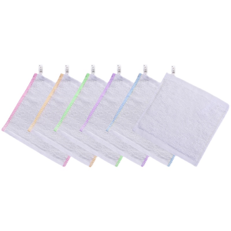 纯棉小方巾15*15小号A类擦手儿童面巾正方巾白毛巾幼儿园擦嘴手帕