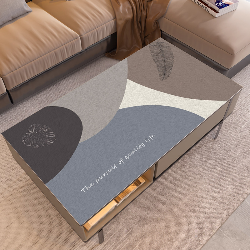 茶几桌垫皮革防水防油可裁剪桌面防划痕垫茶桌防滑桌布防烫保护垫