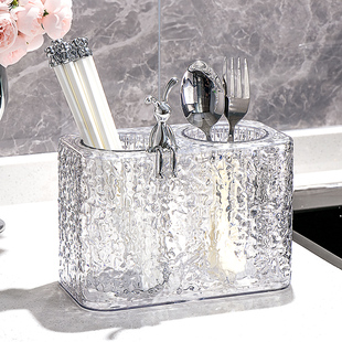 2024筷子筒壁挂式 轻奢筷子收纳盒筷笼家用高档新款 厨房台面筷子篓