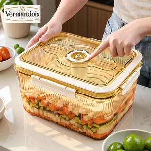 玻璃超大保鲜盒大容量冰箱专用食物收纳盒泡菜腌咸菜密封泡发容器