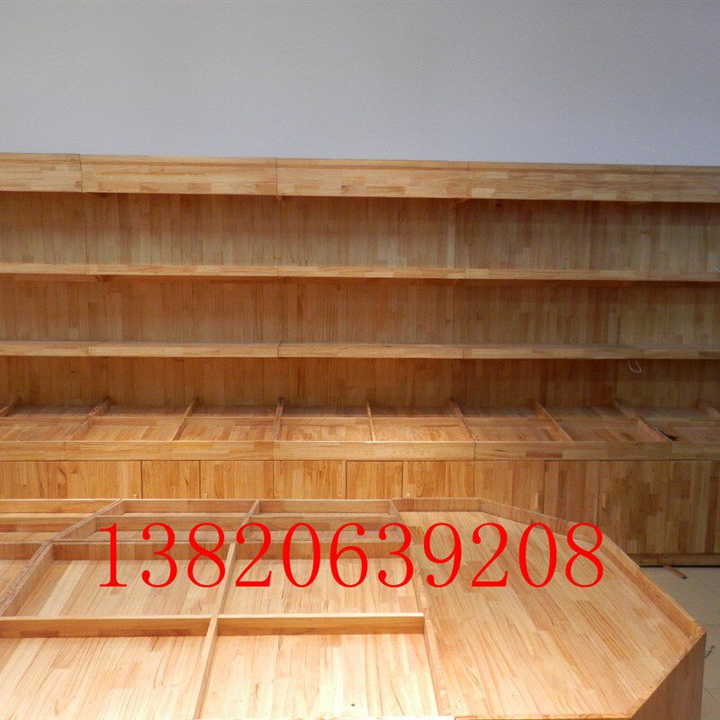 天津实木水果货架鸡蛋展柜米粮桶五谷杂粮展柜干果展柜食品展柜