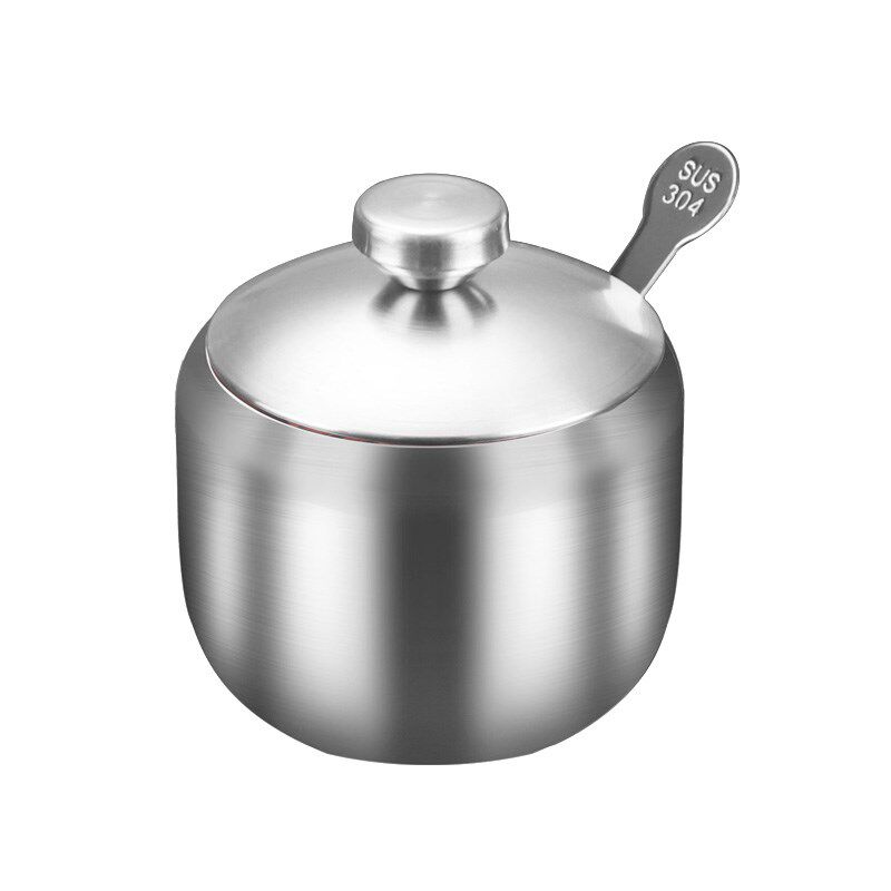 辣椒油专用罐不锈钢家用厨房猪油油泼辣子耐高温储存罐带盖调味罐