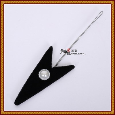 戏曲 京剧越剧豫戏剧用品 武生头饰武松刺骨叶 茨菇叶 额头英雄尖