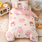 幼儿园被子三件套宝宝入园专用女孩午睡床品纯棉全棉被套被褥六七