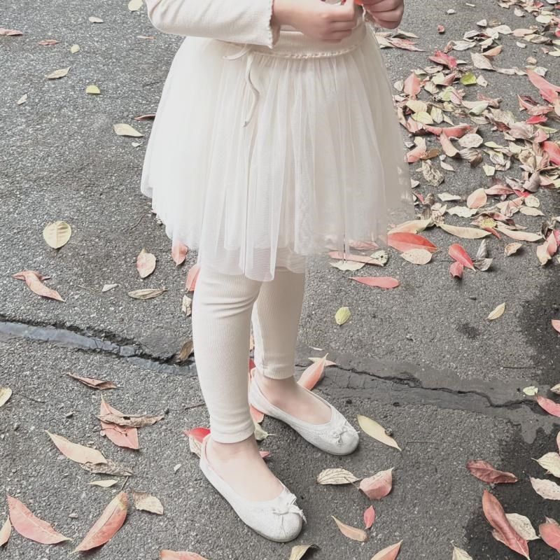 女童假两件裤裙打底裤春装新款儿童网纱裙裤春秋小童宝宝外穿长裤