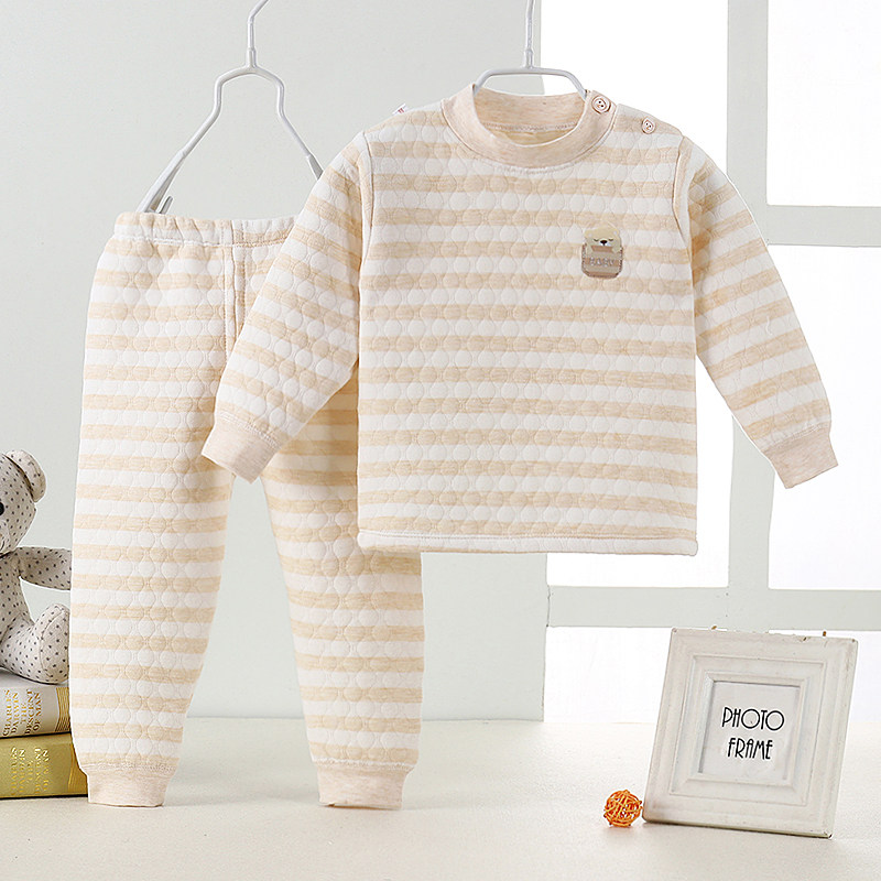 宝宝保暖衣套装1-3岁0婴幼儿纯棉三层夹棉加厚秋冬男儿童保暖内衣,童装/婴儿装/亲子装,内衣套装,淘宝优惠券,粉丝福利购,淘宝优惠卷