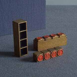 道家印章符文法印套章一方四印纯铜雕刻老皮壳包浆赵公明道经师宝