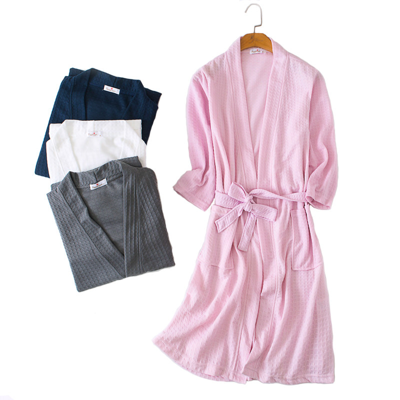 浴袍女夏季薄款酒店美容院汗蒸馆专用七分袖睡袍女情侣睡衣家居服,女士内衣/男士内衣/家居服,睡袍/浴袍,淘宝优惠券,粉丝福利购,淘宝优惠卷