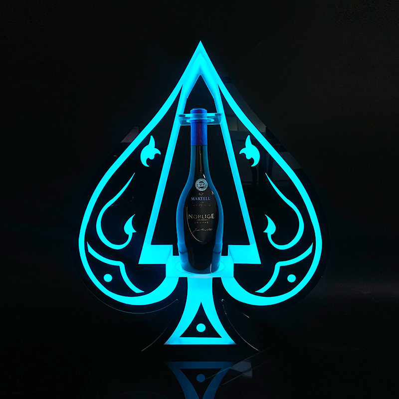 黑桃a神龙套酒吧KTV出酒道具座高档酒架激光发光酒座香槟王洋酒底