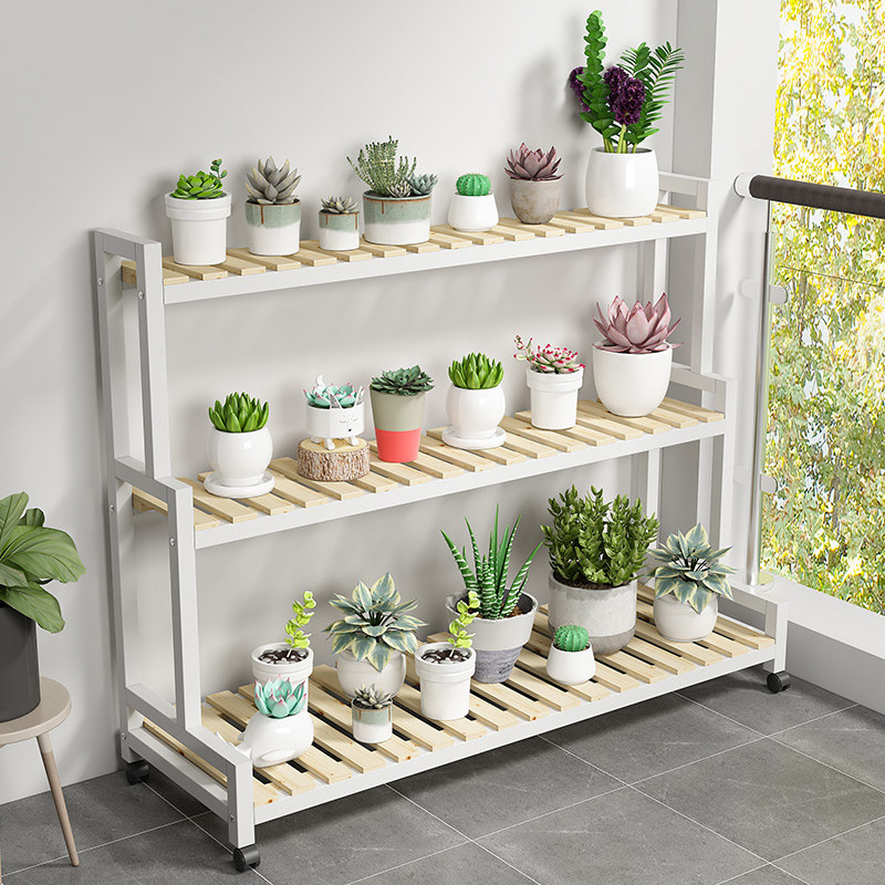 花架置物架阳台实木客厅家用落地阶梯架多层户外多肉花盆铁艺架子,住宅家具,花架/花几,淘宝优惠券,粉丝福利购,淘宝优惠卷