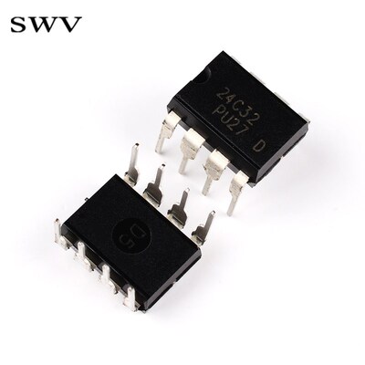 记忆体IC贴片SOP8直插DIP8 AT24C02B/01A/04N/08BN/16/32IIC芯片