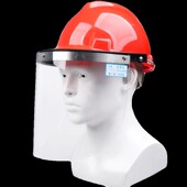 耐高温隔热防护面屏炼钢铝铸造电厂防冲击配帽式 面具冶炼防烫面罩