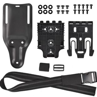 户外野战下沉板腰套快拔套转接挂载板低腰穿腰带战术装备通用配件