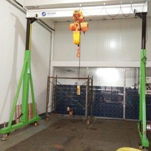 小型移动龙门吊架车间限手动起重龙门吊 无轨升降龙门架1吨